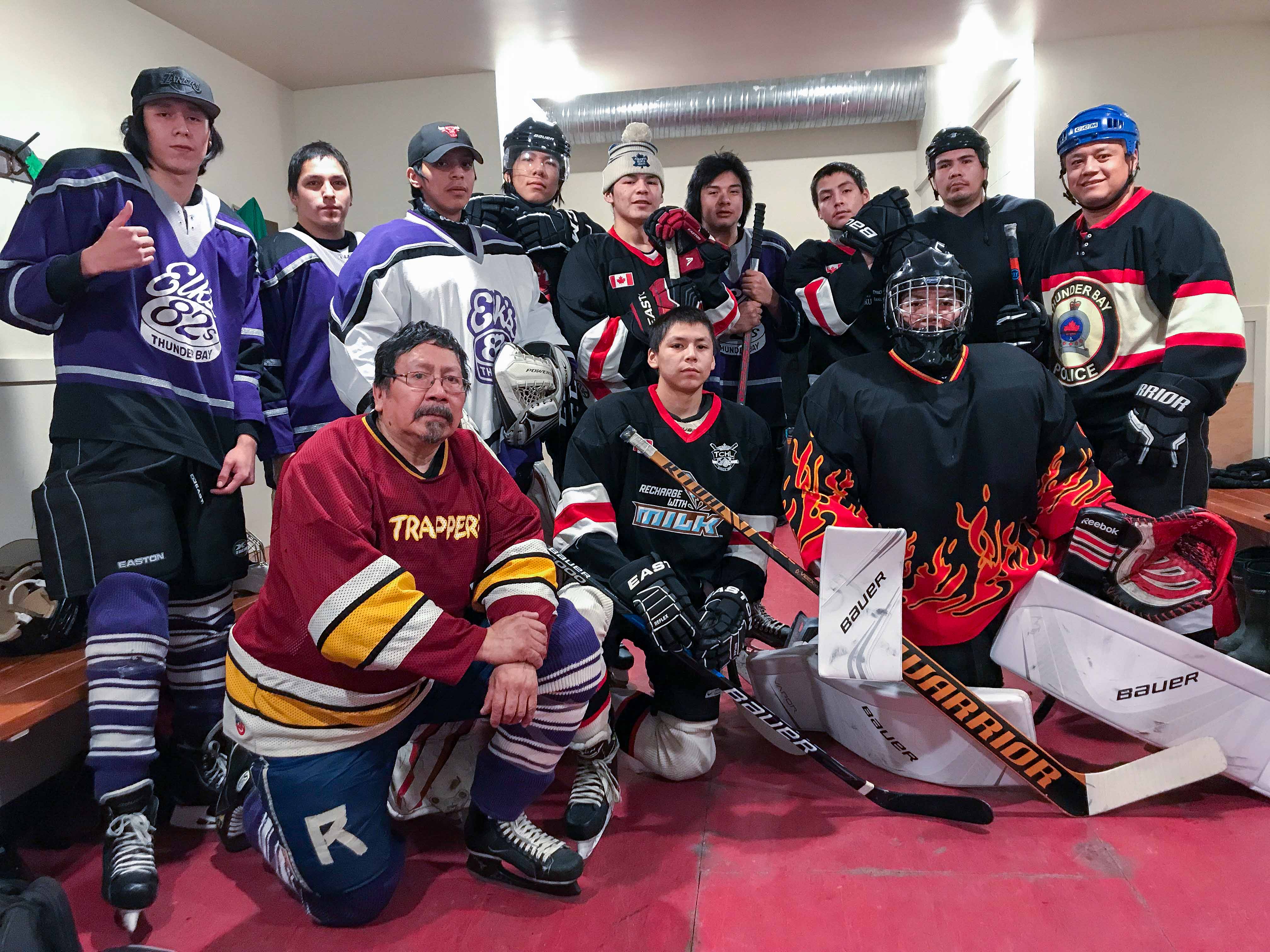 Cst. Baxter hits the ice in Fort Hope